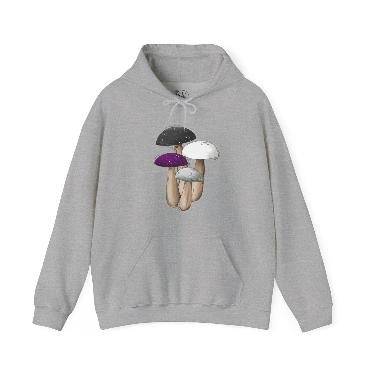 Demisexual Pride Flag Mushrooms - Adult Unisex Hoodie