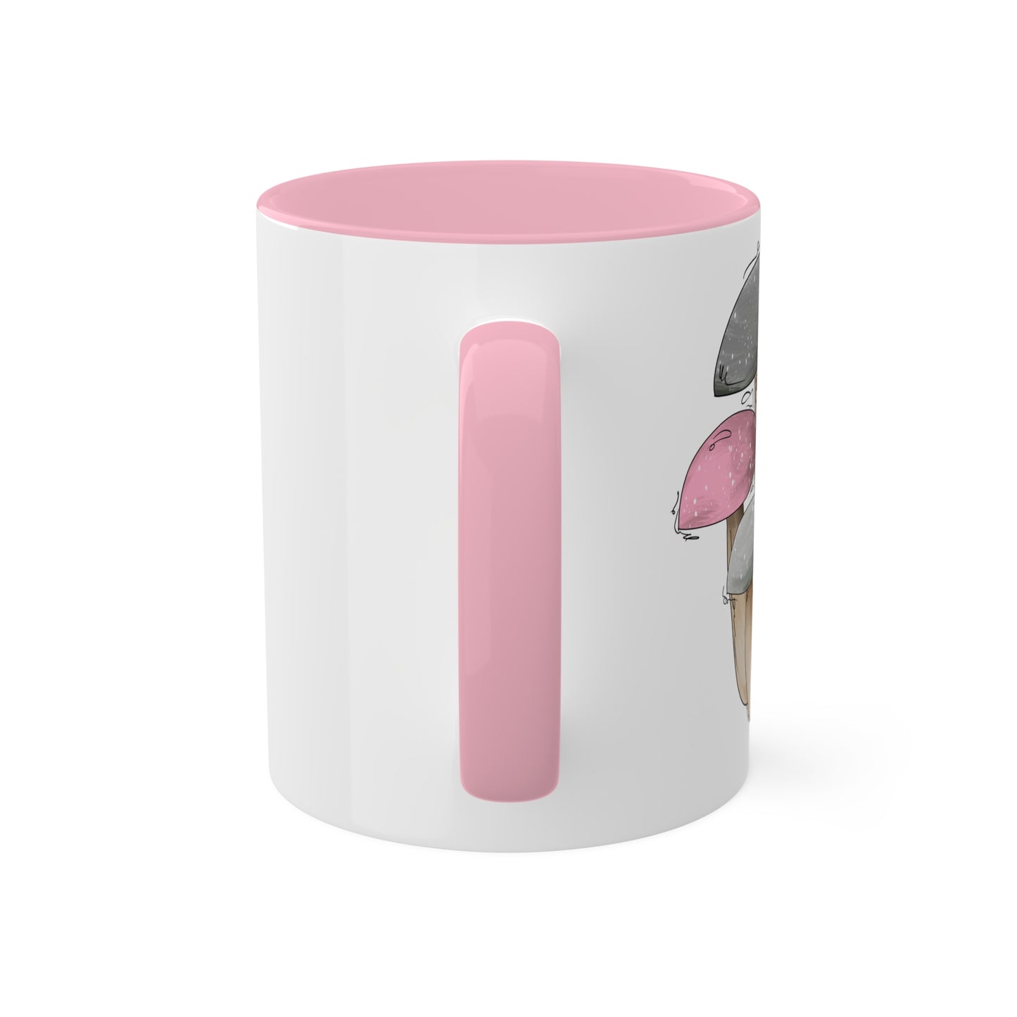 Demi Girl Pride Flag Mushrooms - Mug