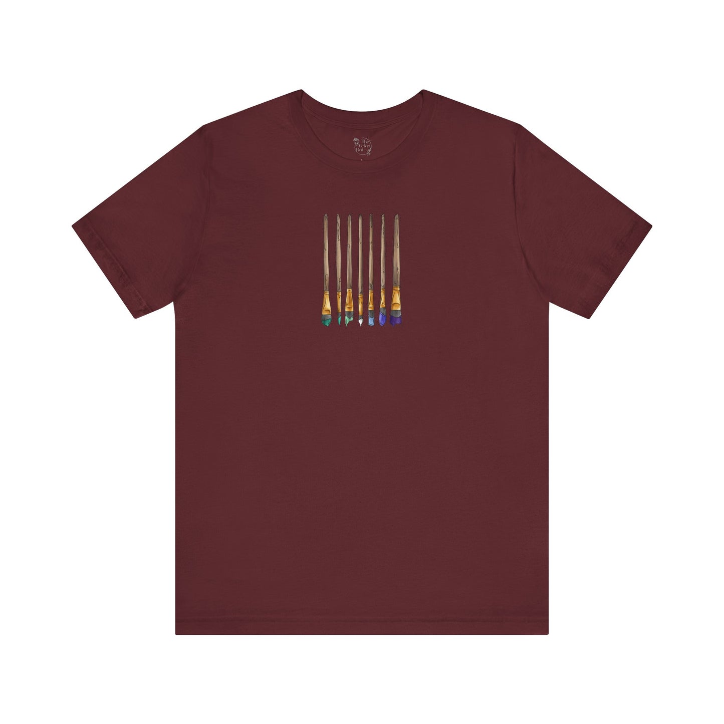 Gay Male Pride Flag Paint Brushes - Unisex T-Shirt