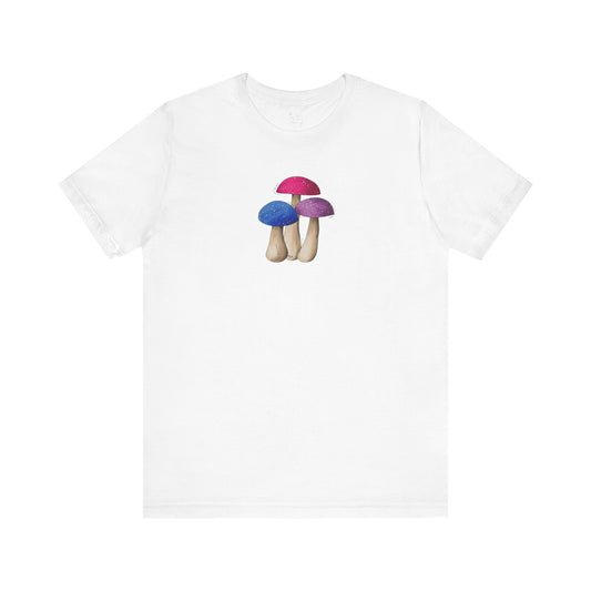 Bisexual Pride Flag Mushrooms - Unisex T-Shirt