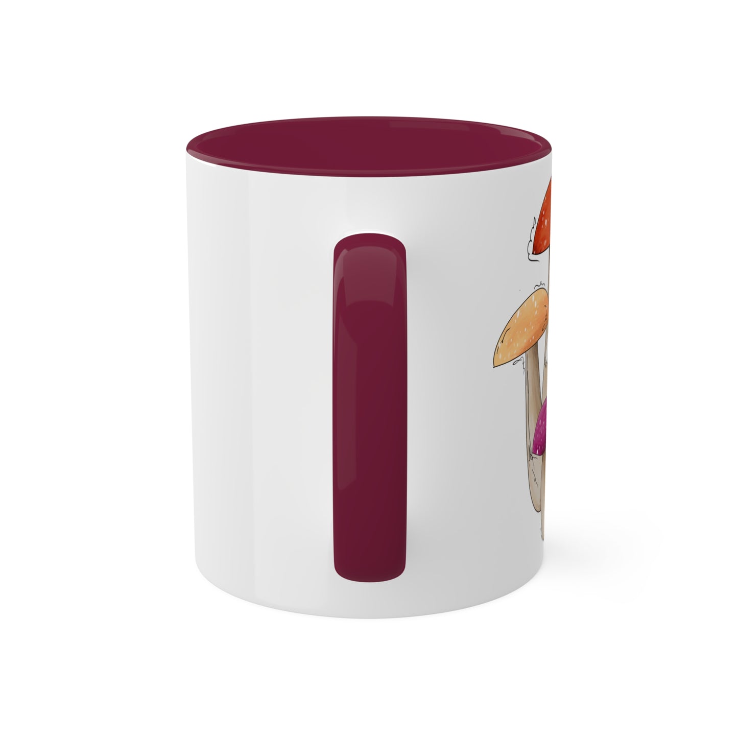 Lesbian Pride Flag Mushrooms - Mug