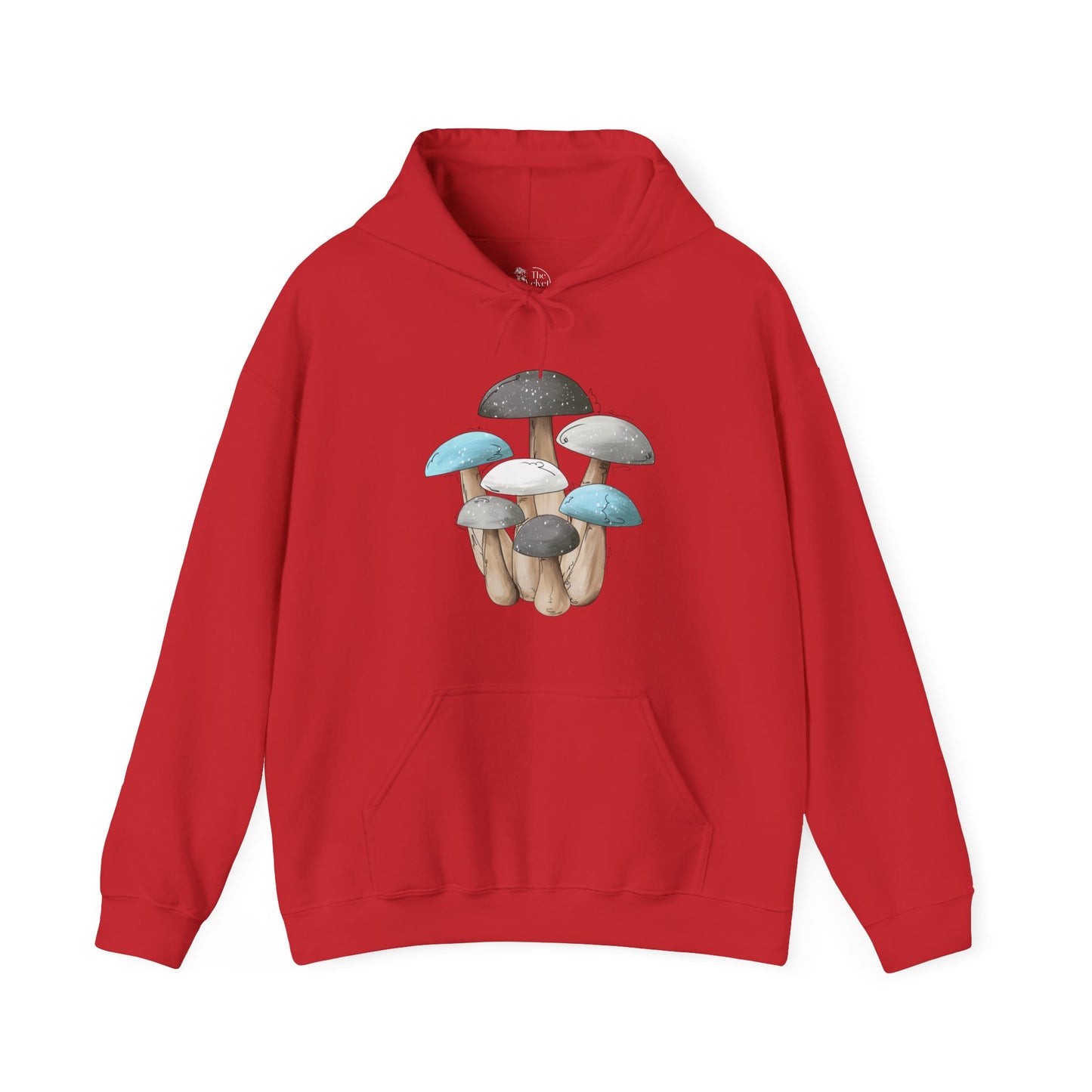 Demi Boy Pride Flag Mushrooms - Adult Unisex Hoodie