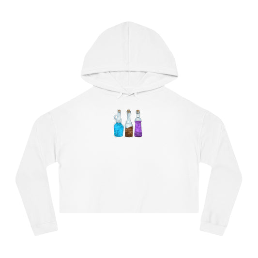 Androsexual Pride Flag Potion Bottles - Women’s Cropped Hoodie