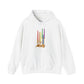 Gay Pride Flag Candlesticks - Adult Unisex Hoodie