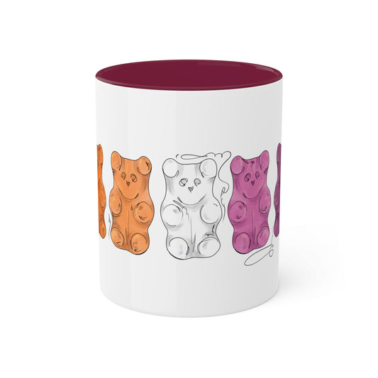 Lesbian Pride Flag Gummy Bears - Mug