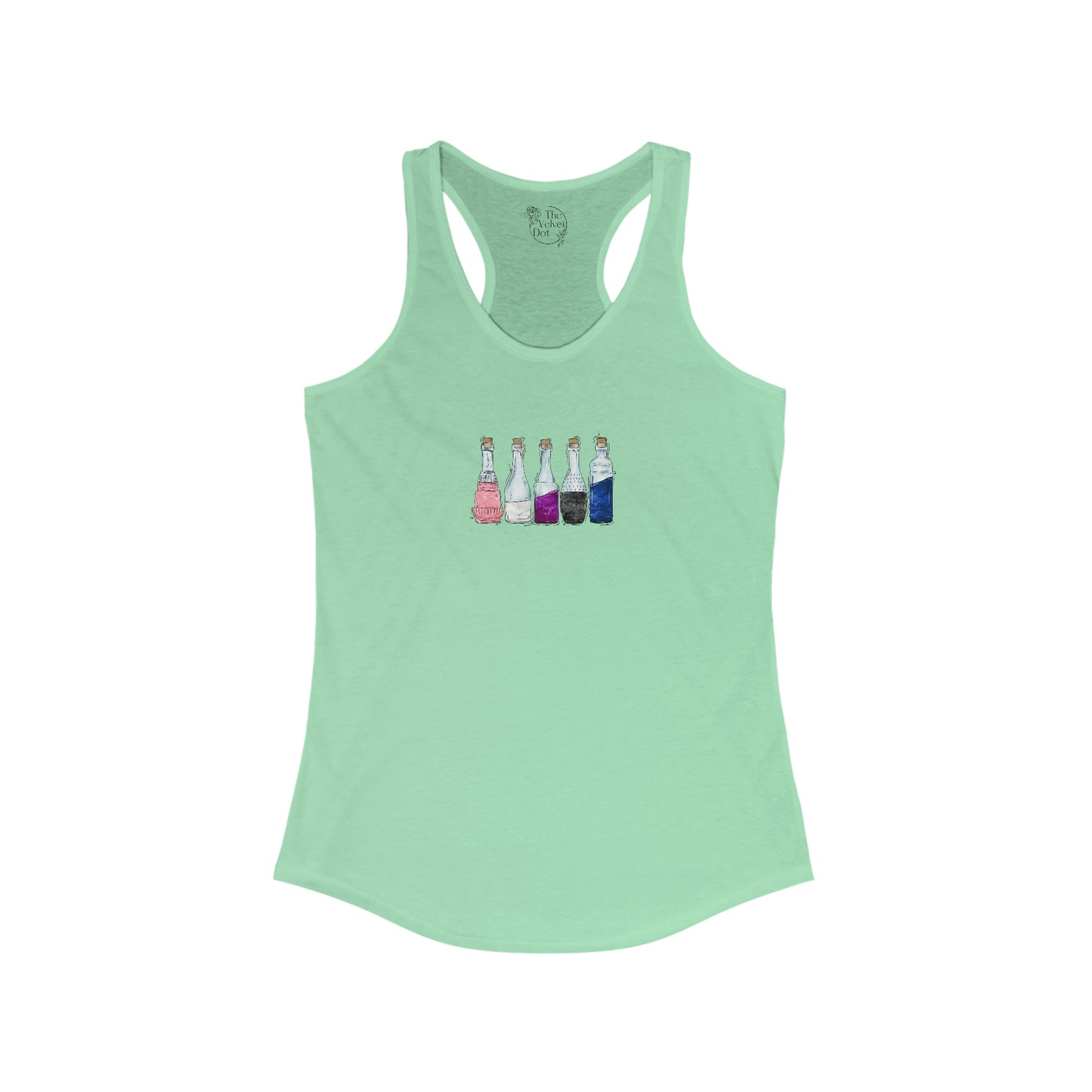 Genderfluid Pride Flag Potion Bottles - Womens Tank Top