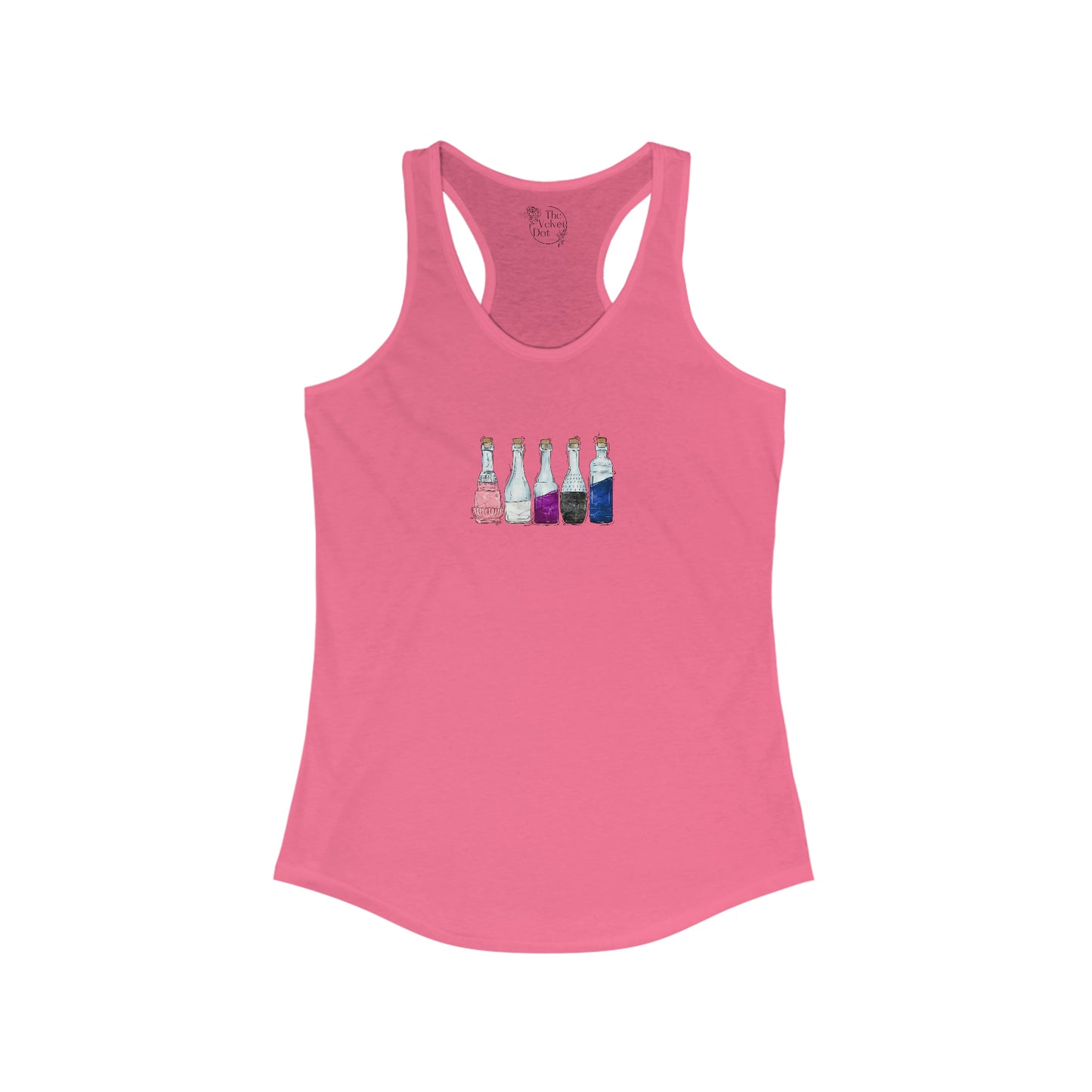 Genderfluid Pride Flag Potion Bottles - Womens Tank Top