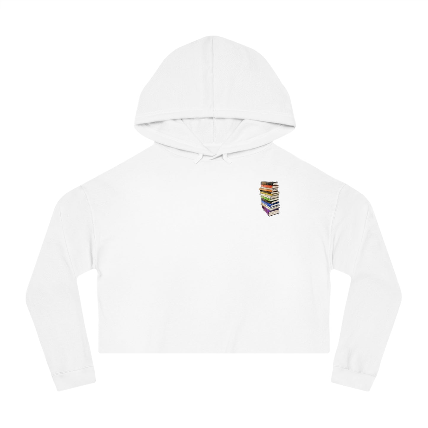 Straight Ally Pride Flag Old Books - Women’s Cropped Hoodie