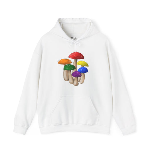 Gay Pride Flag Mushrooms - Adult Unisex Hoodie