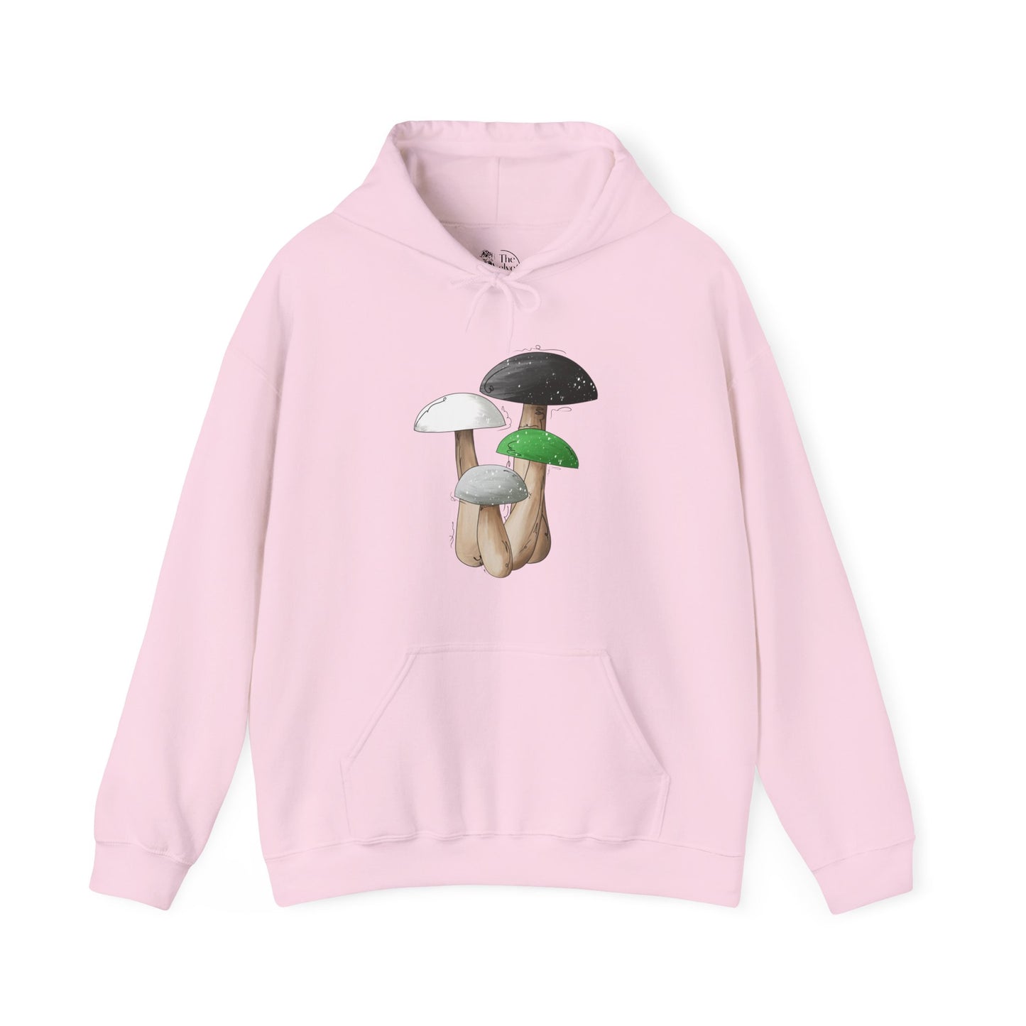 Demiromantic Pride Flag Mushrooms - Adult Unisex Hoodie