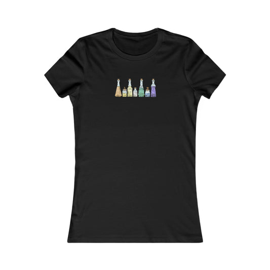 Genderfaun Pride Flag Potion Bottles - Women's T-Shirt