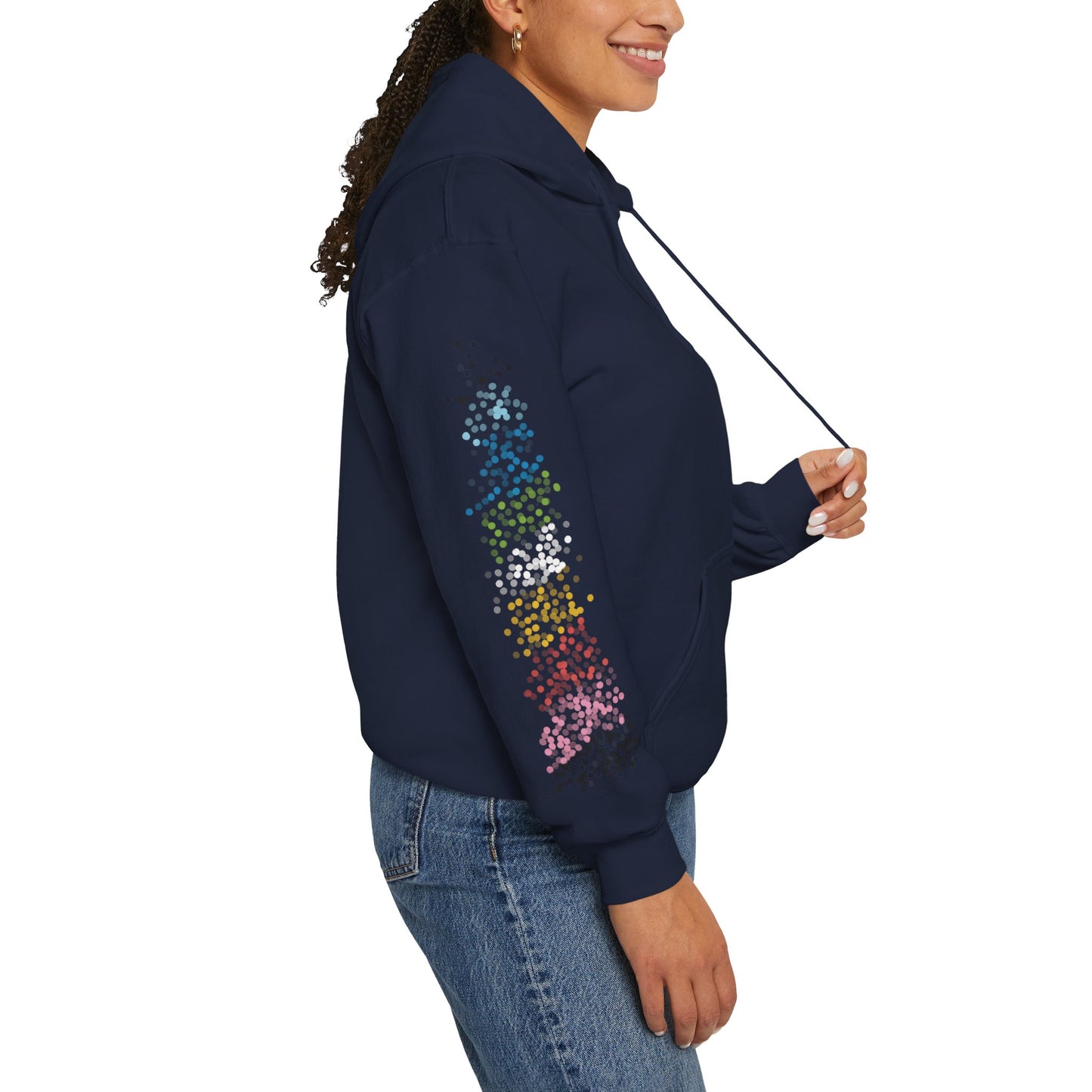 Queer Pride Flag Dots - Adult Unisex Hoodie