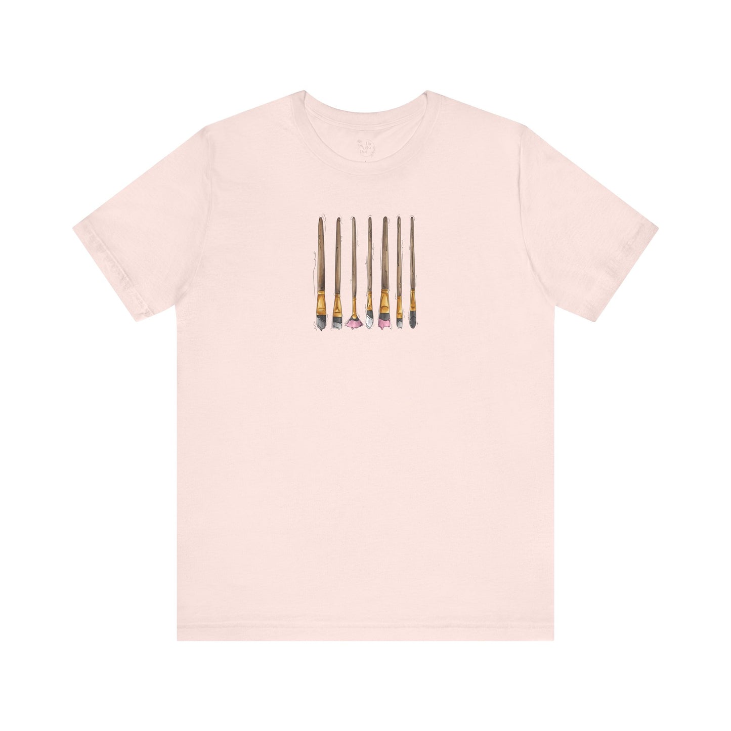 Demi Girl Pride Flag Paint Brushes - Unisex T-Shirt