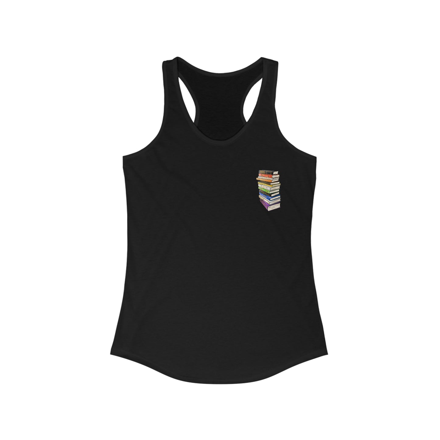 Straight Ally Pride Flag Old Books - Womens Tank Top
