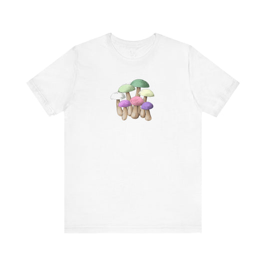 Genderfae Pride Flag Mushrooms - Unisex T-Shirt