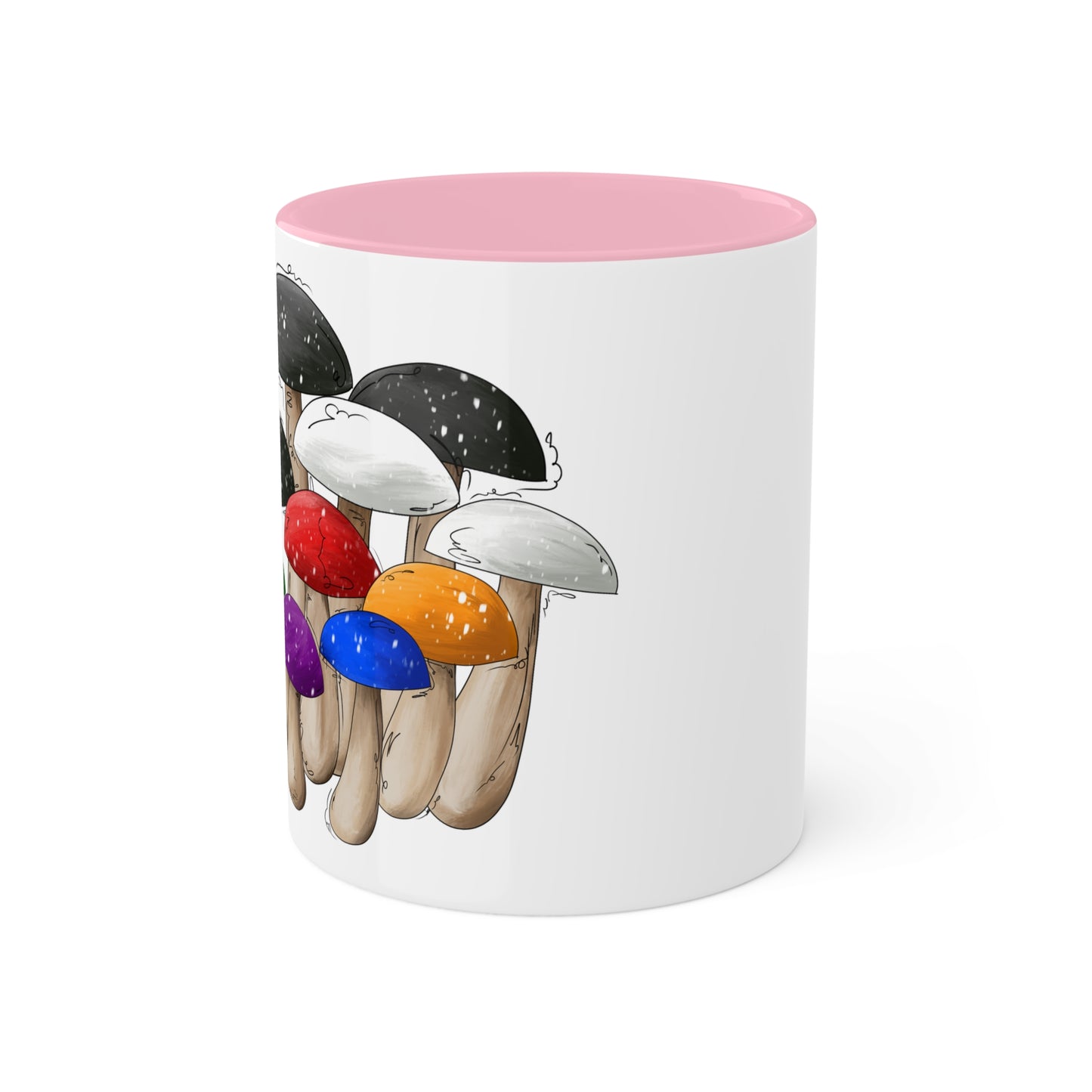 Straight Ally Pride Flag Mushrooms - Mug