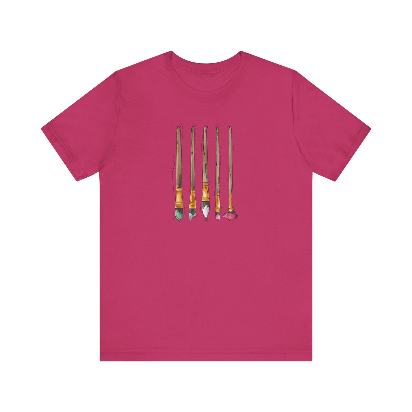 Abrosexual Pride Flag Paint Brushes - Unisex T-Shirt