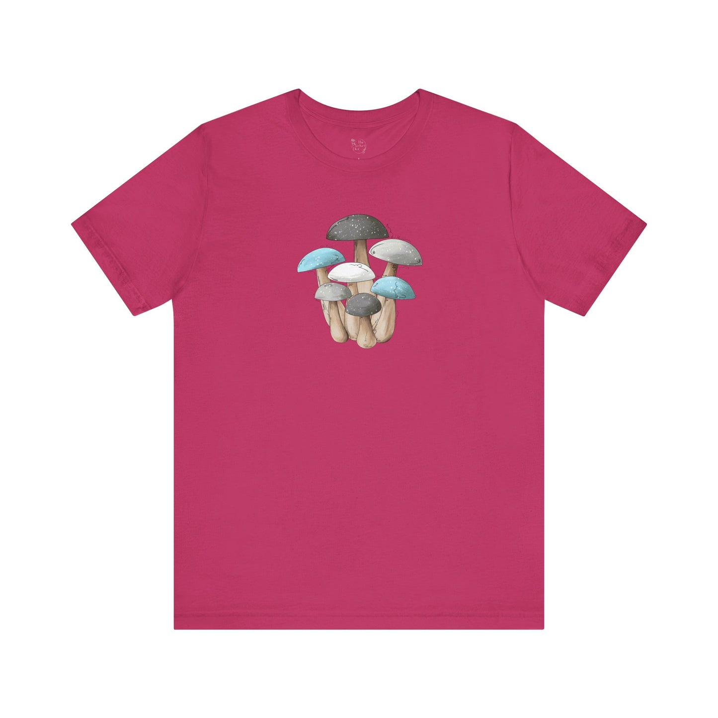 Demi Boy Pride Flag Mushrooms - Unisex T-Shirt