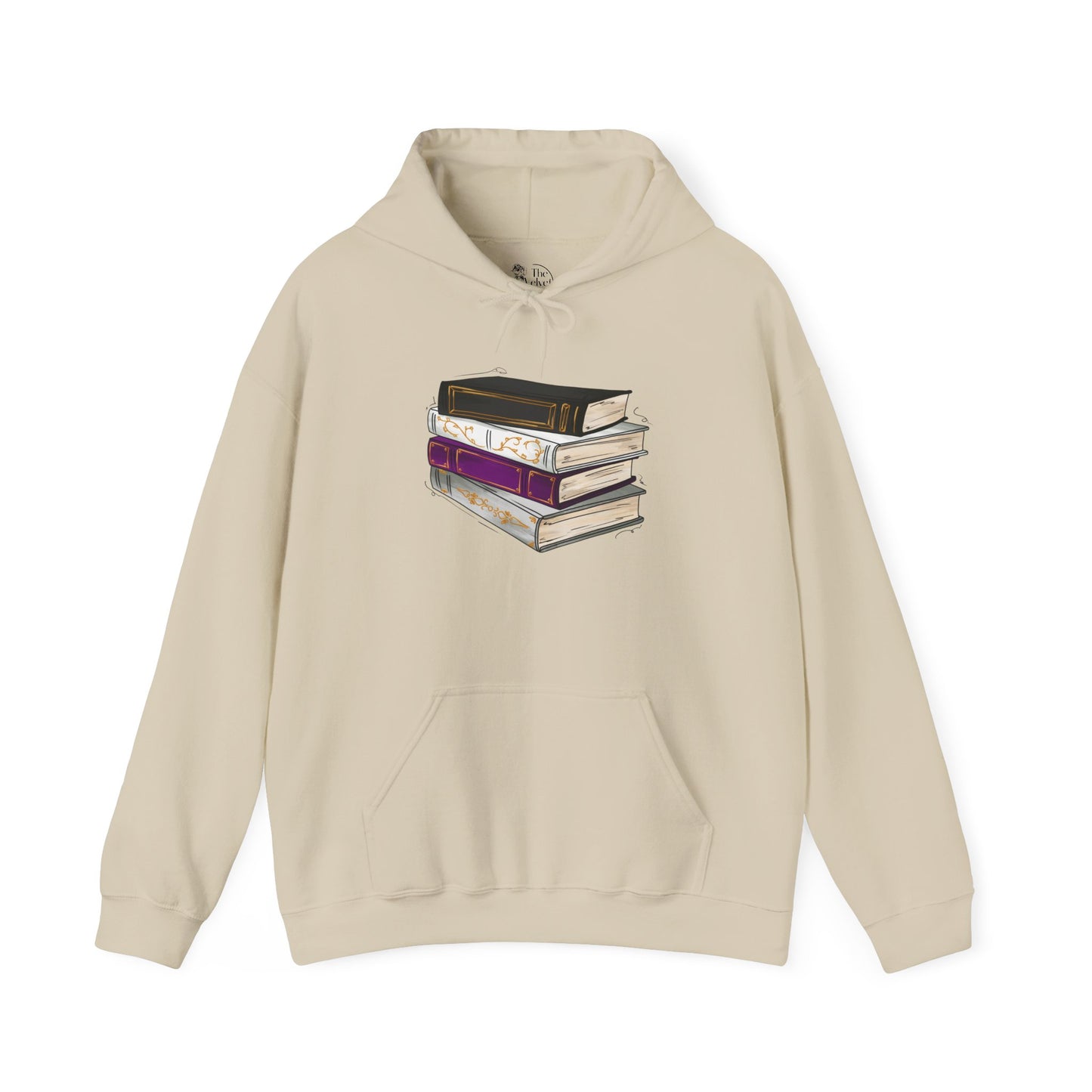 Demisexual Pride Flag Old Books - Adult Unisex Hoodie