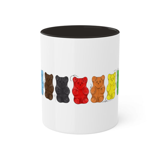 Progress Pride Flag Gummy Bears - Mug