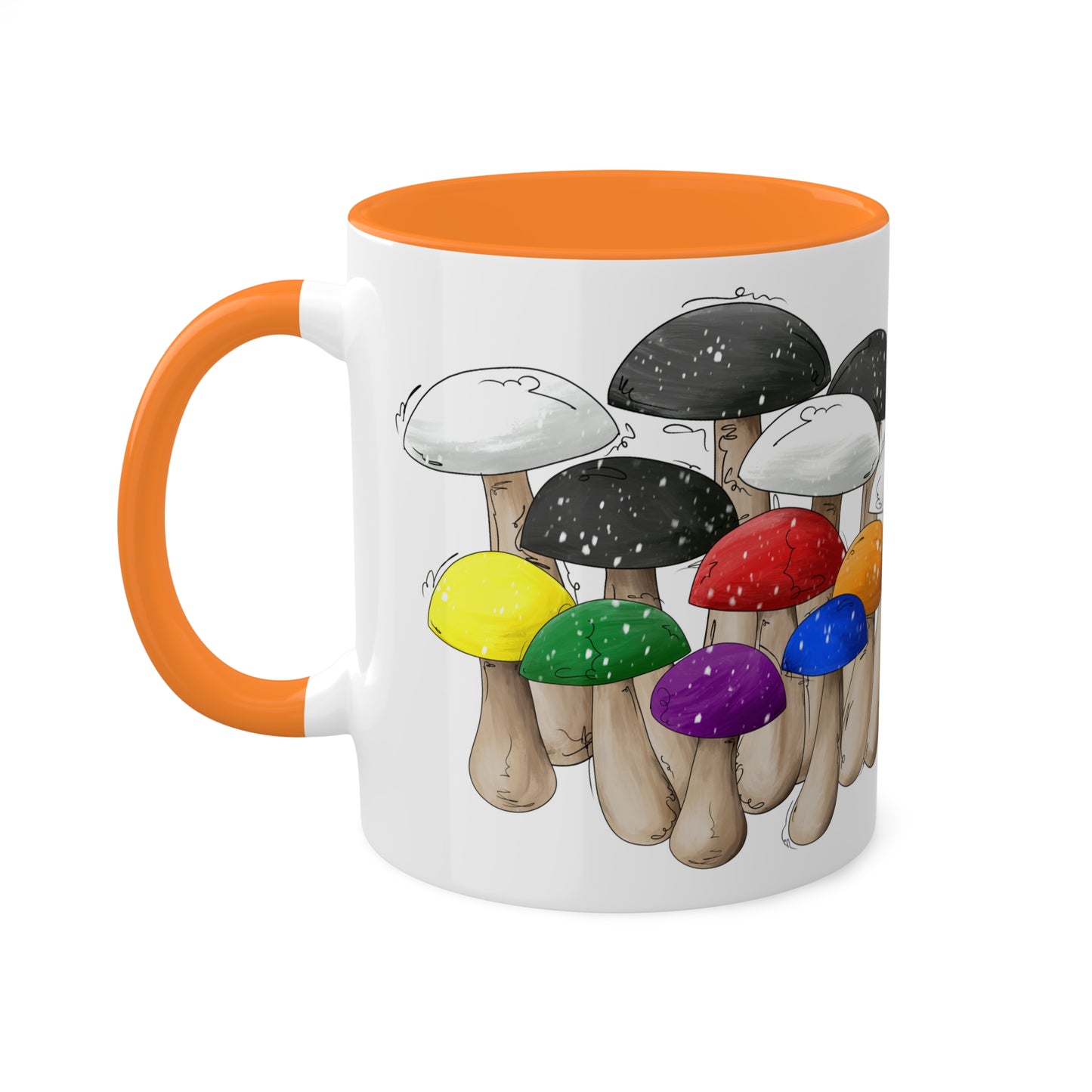 Straight Ally Pride Flag Mushrooms - Mug