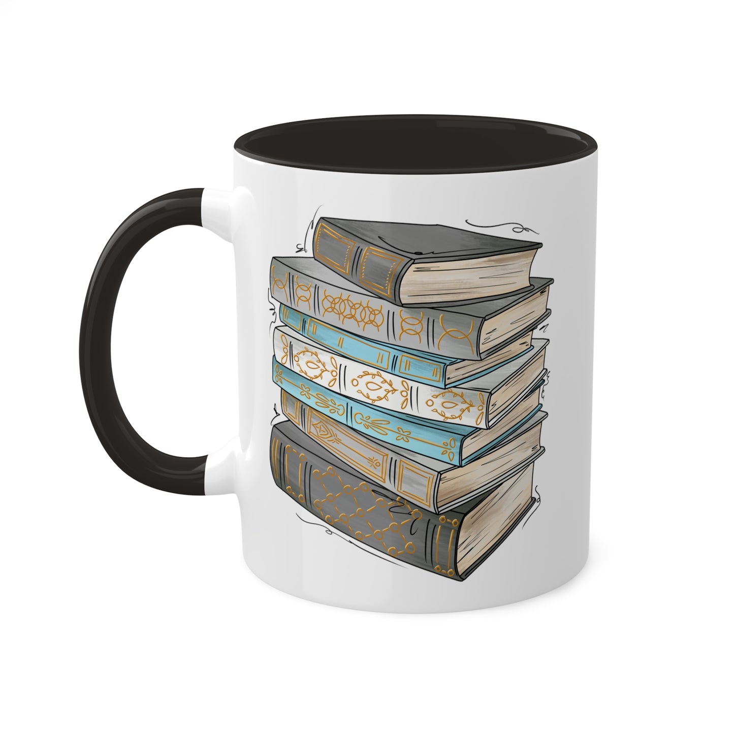 Demiboy Pride Flag Old Books - Mug