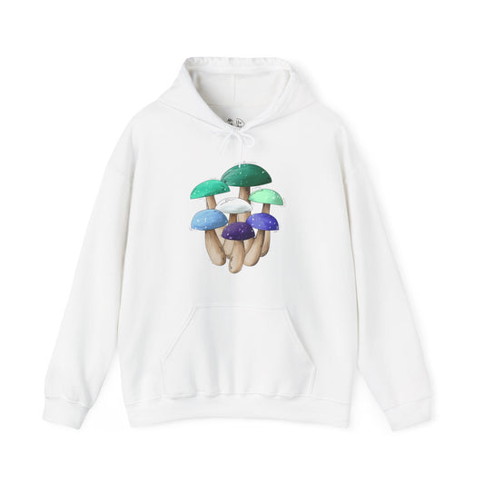 Gay Male Pride Flag Mushrooms - Adult Unisex Hoodie