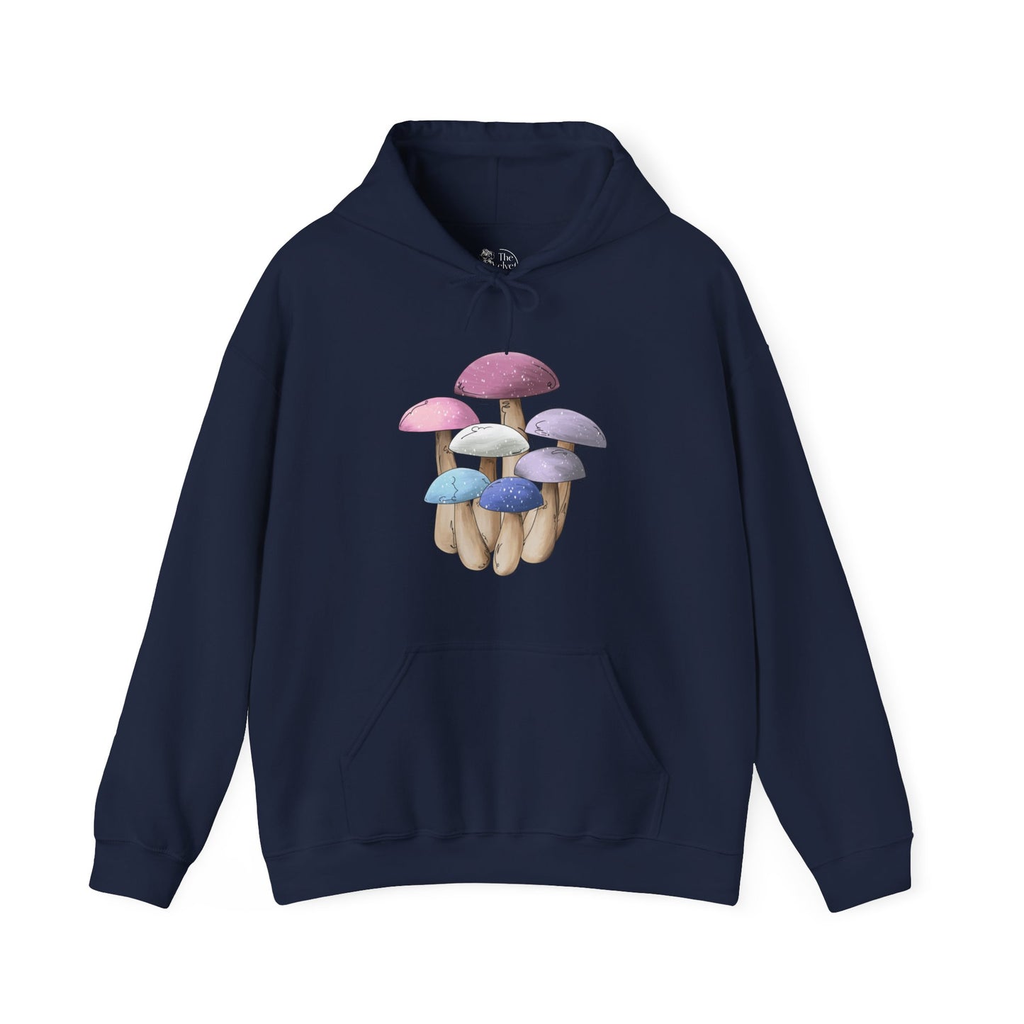 Bigender Pride Flag Mushrooms - Adult Unisex Hoodie