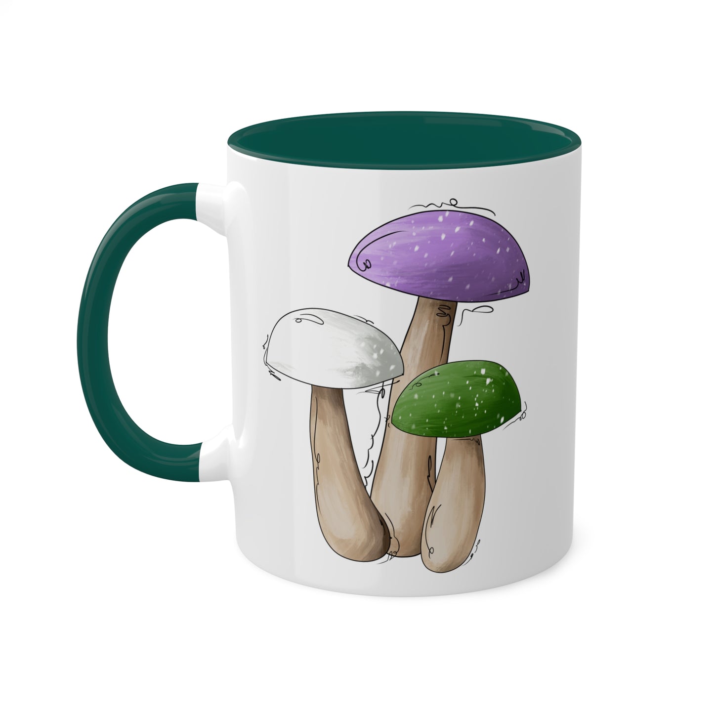 Genderqueer Pride Flag Mushrooms - Mug