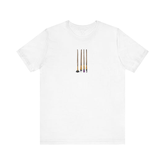 Demisexual Pride Flag Paint Brushes - Unisex T-Shirt