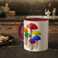 Gay Pride Flag Mushrooms - Mug