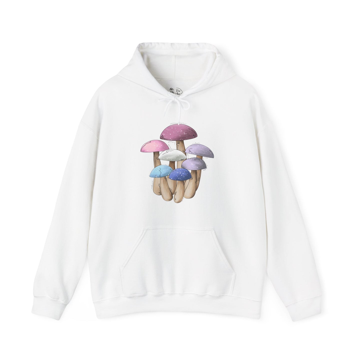 Bigender Pride Flag Mushrooms - Adult Unisex Hoodie