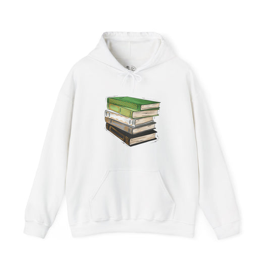 Aromantic Pride Flag Old Books - Adult Unisex Hoodie