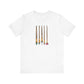 Abrosexual Pride Flag Paint Brushes - Unisex T-Shirt