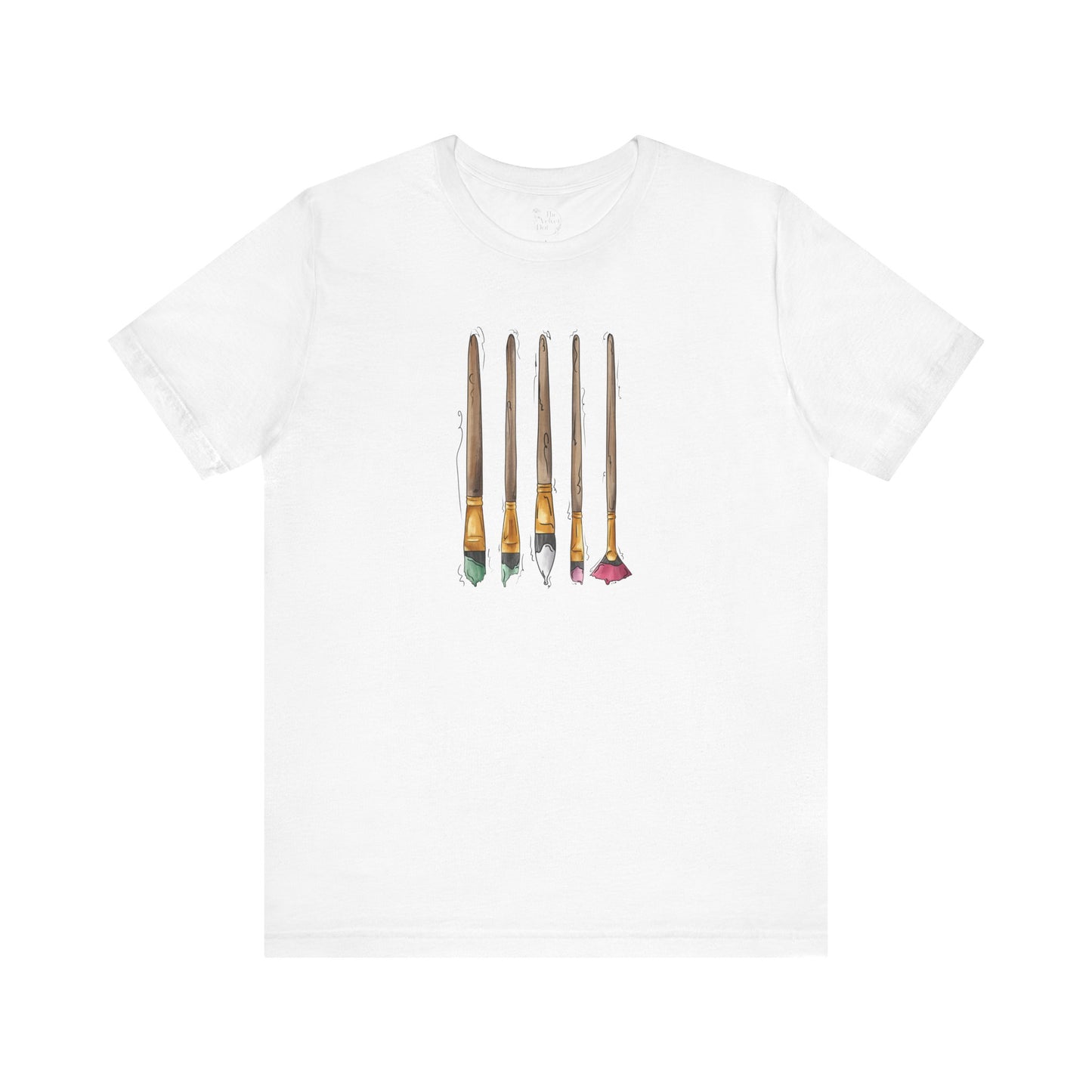 Abrosexual Pride Flag Paint Brushes - Unisex T-Shirt