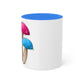 Pansexual Pride Flag Mushrooms - Mug