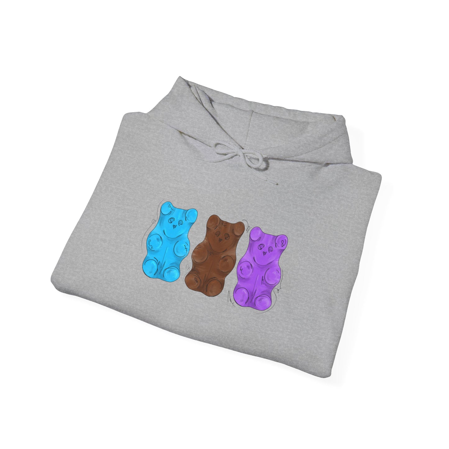 Androsexual Pride Flag Gummy Bears - Adult Unisex Hoodie