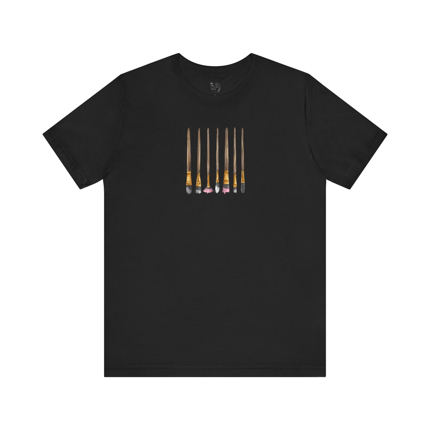 Demi Girl Pride Flag Paint Brushes - Unisex T-Shirt