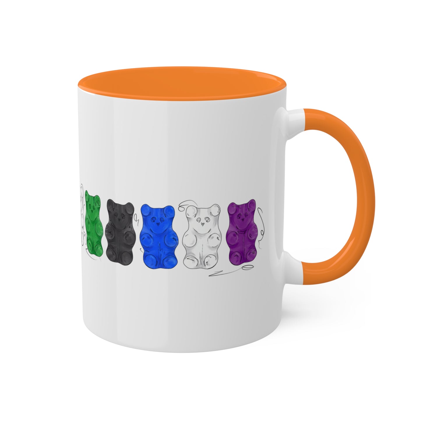 Straight Ally Pride Flag Gummy Bears - Mug