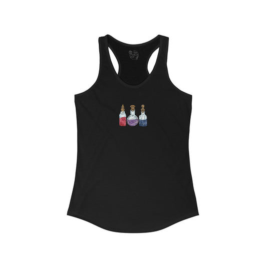 Bisexual Pride Flag Potion Bottles - Womens Tank Top