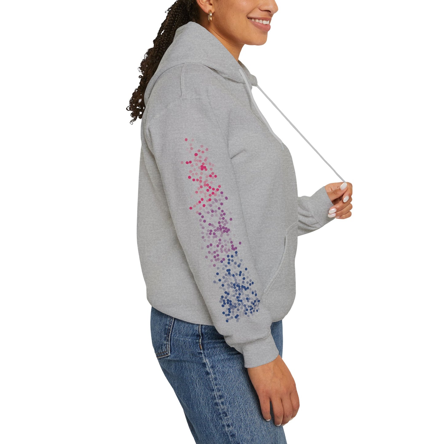 Bisexual Pride Flag Dots - Adult Unisex Hoodie