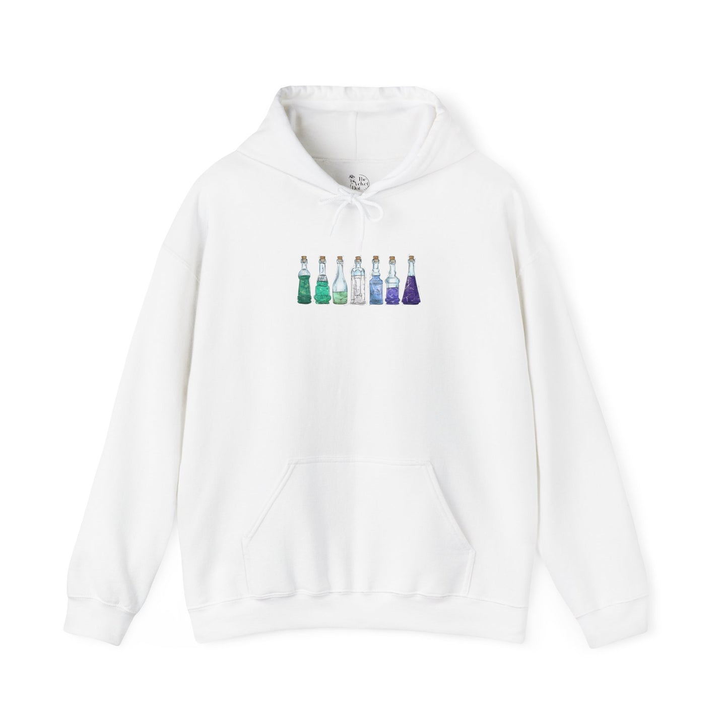 Gay Male MLM Pride Flag Potion Bottles - Adult Unisex Hoodie