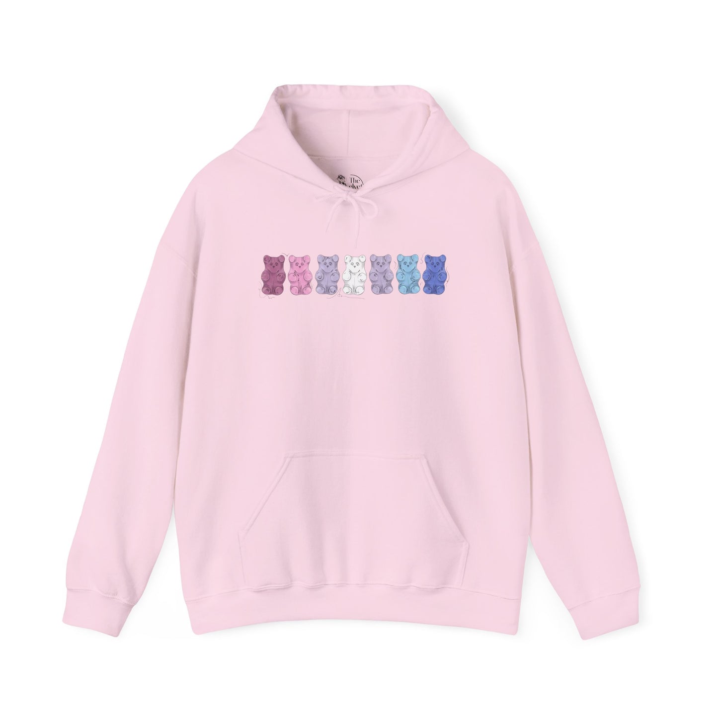 Bigender Pride Flag Gummy Bears - Adult Unisex Hoodie