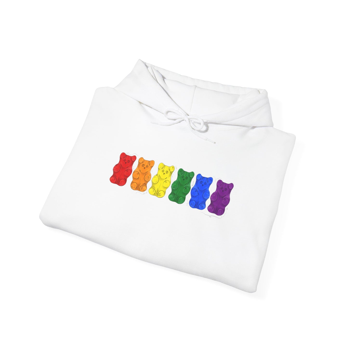 Gay Pride Flag Gummy Bears - Adult Unisex Hoodie