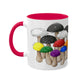 Straight Ally Pride Flag Mushrooms - Mug