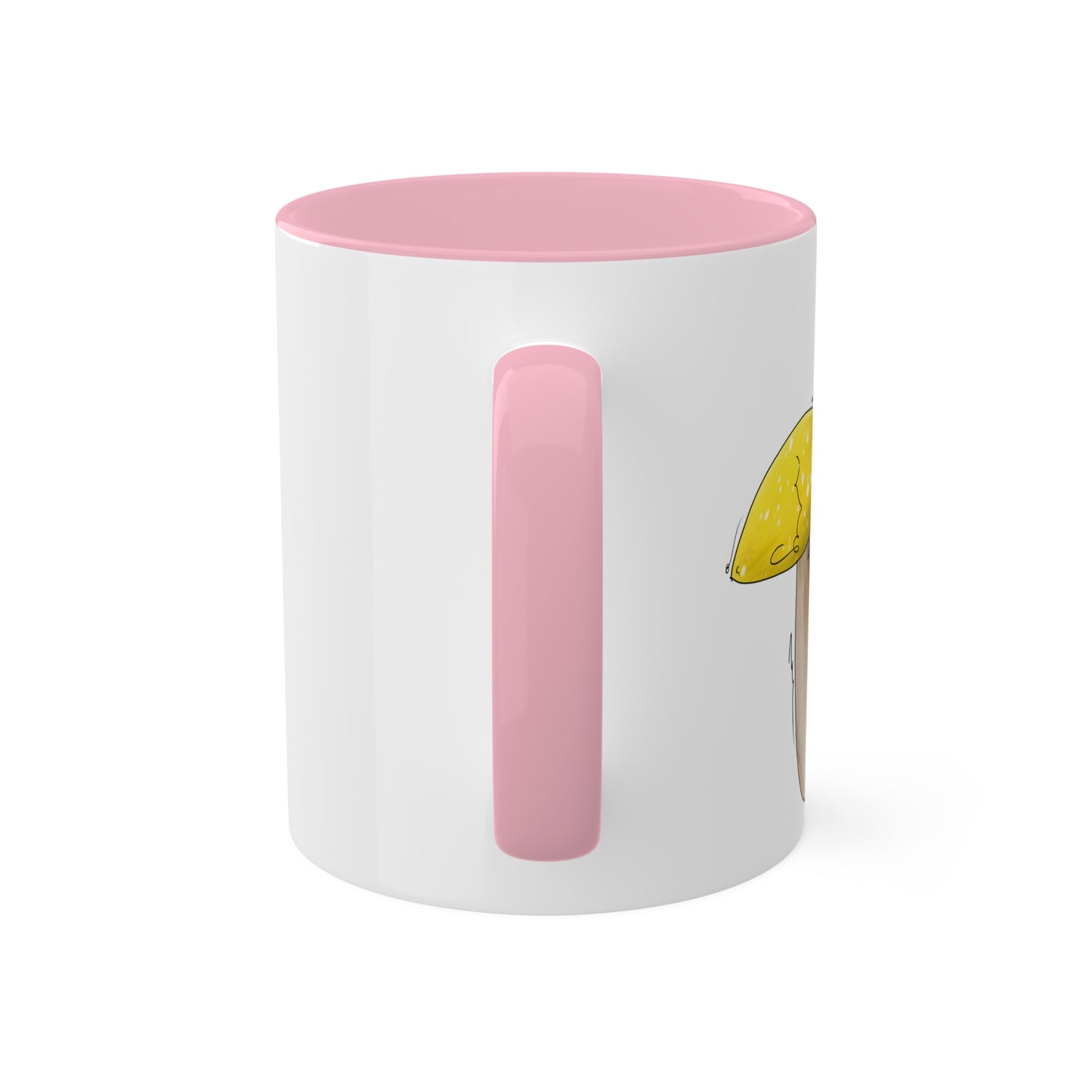 Pansexual Pride Flag Mushrooms - Mug