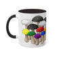 Straight Ally Pride Flag Mushrooms - Mug