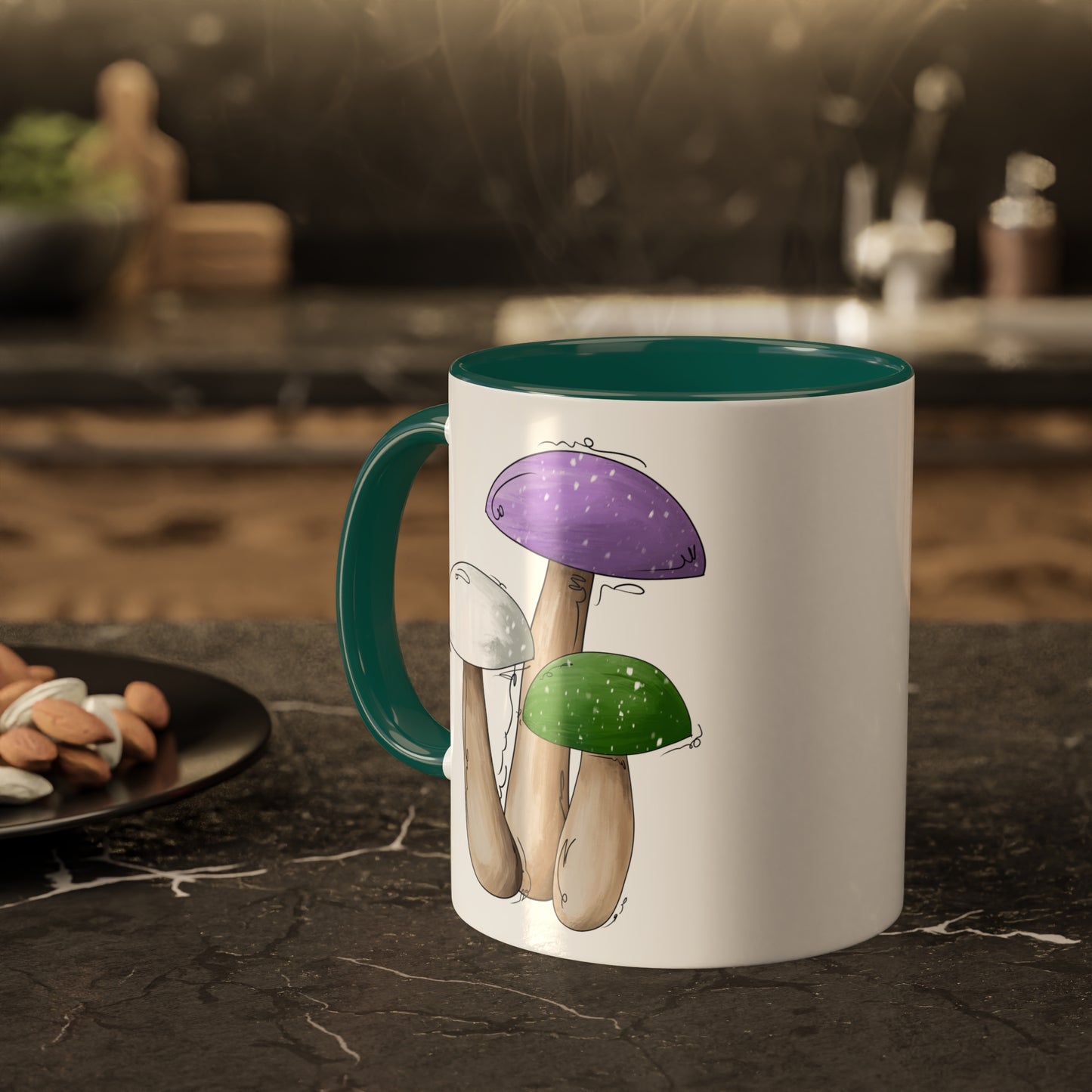 Genderqueer Pride Flag Mushrooms - Mug