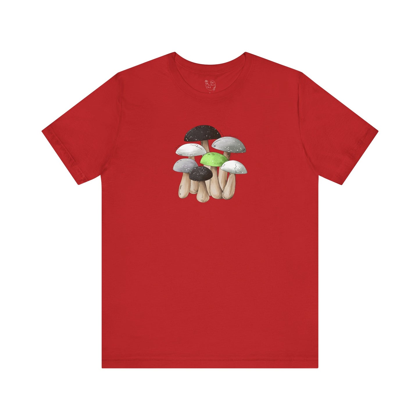 Agender Pride Flag Mushrooms - Unisex T-Shirt