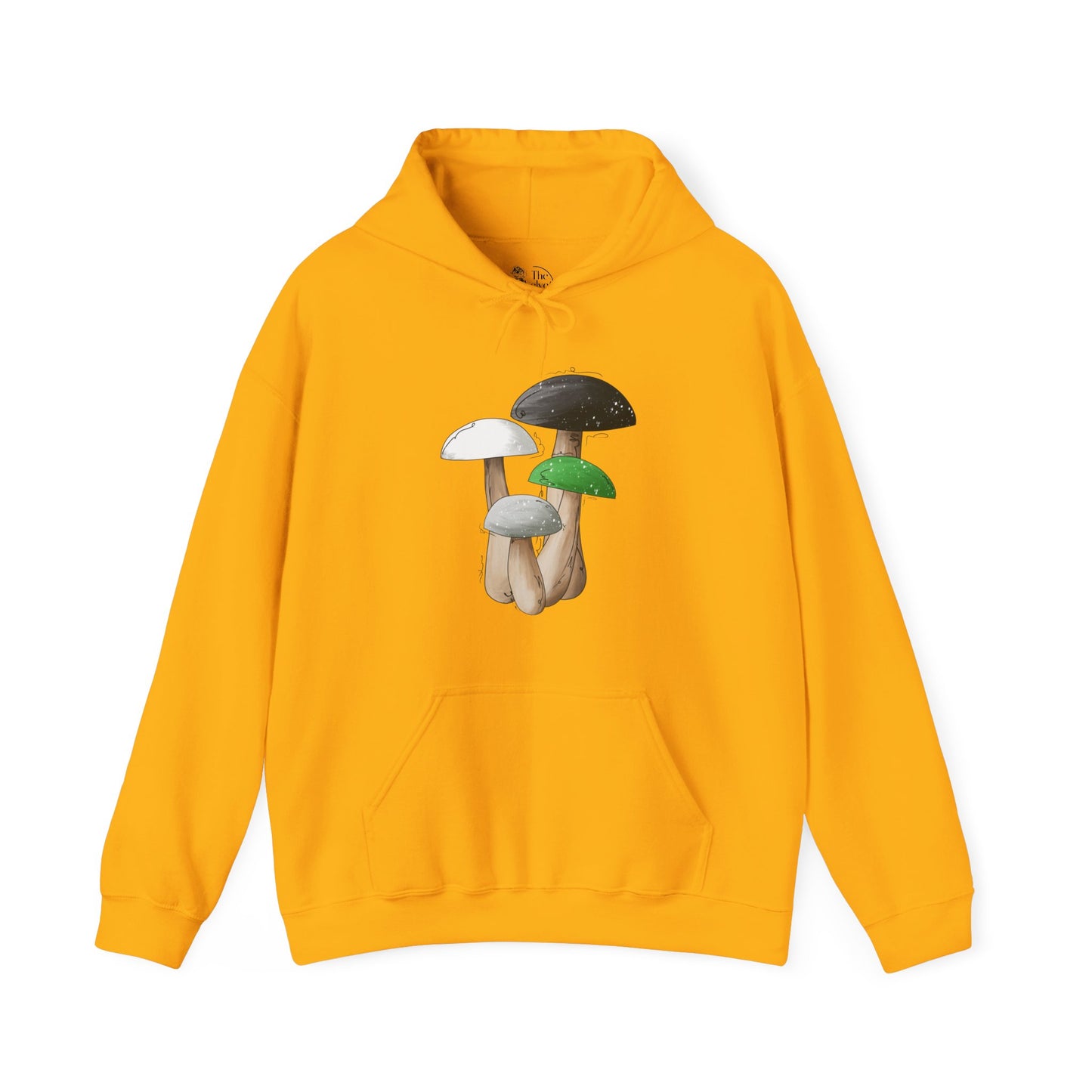 Demiromantic Pride Flag Mushrooms - Adult Unisex Hoodie